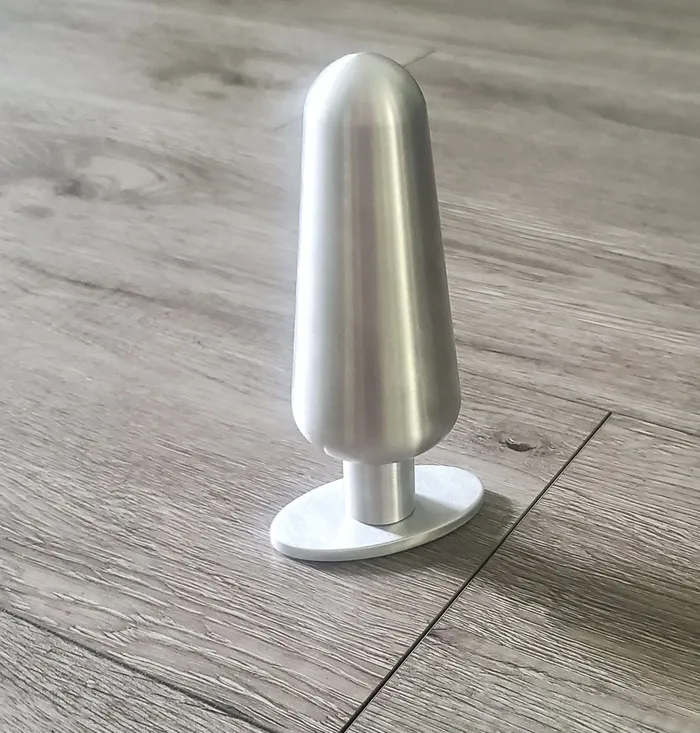 Ballisticmetal Anal Grand Butt Plug Tapered Shape in Aluminum