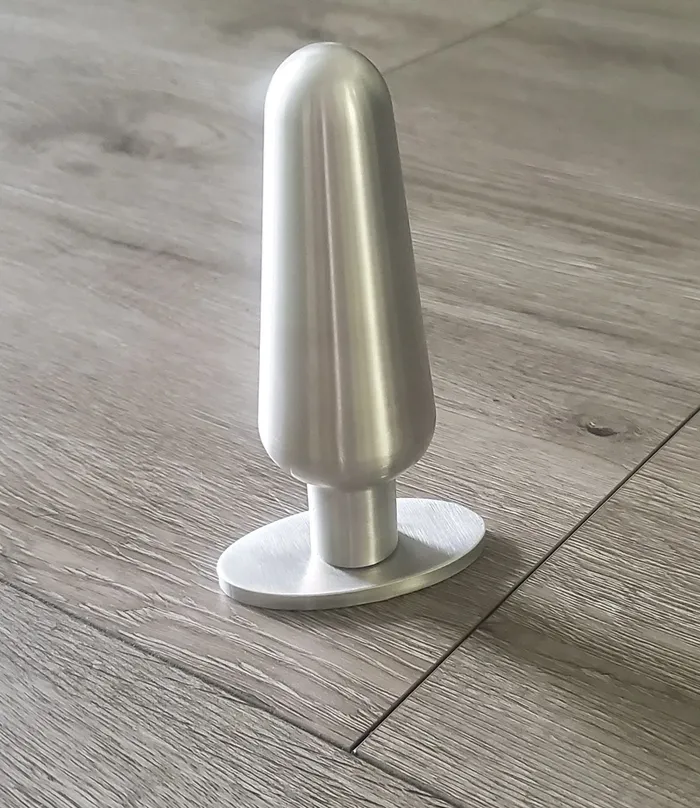 Ballisticmetal Anal Grand Butt Plug Tapered Shape in Aluminum