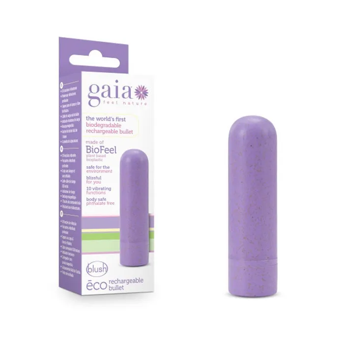Blush Novelties Female Sex Toys Gaia Eco Rechargeable Bullet Lilac Blush Novelties Female Sex Toys Gaia Eco Rechargeable Bullet Lilac
