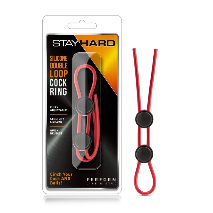 Blush Novelties Male Sex Toys Stay Hard Silicone Double Loop Cock Ring