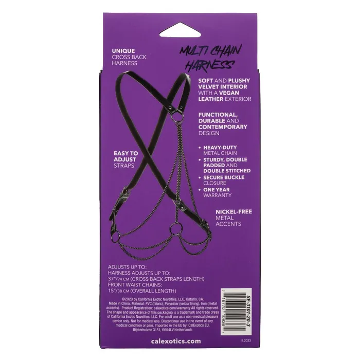 CalExotics Anal Euphoria Collection Multi Chain Harness Black CalExotics Anal Euphoria Collection Multi Chain Harness Black