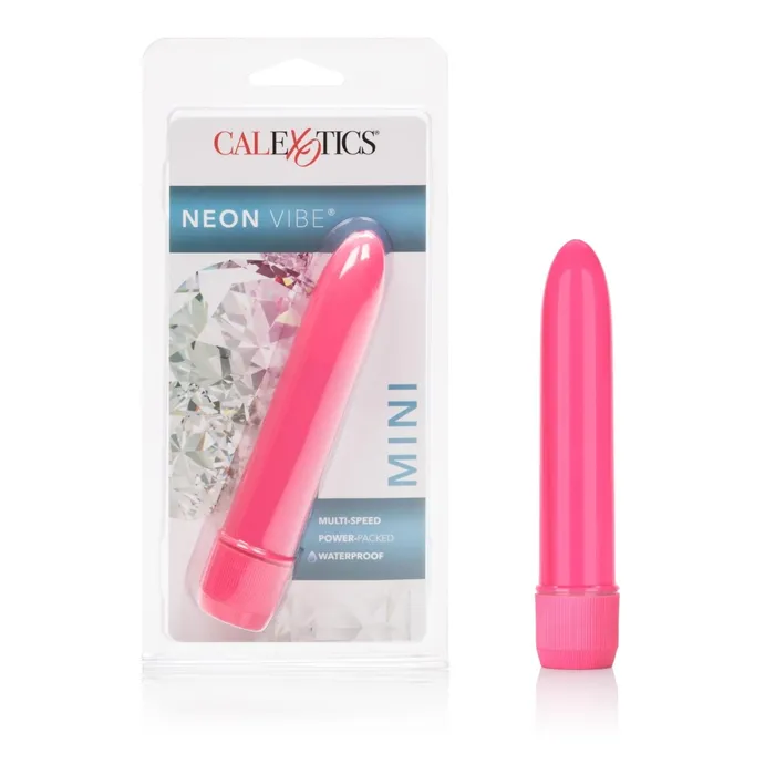 CalExotics Mini Neon Vibe MultiSpeed Vibe 45 Inches Pink Vibrators