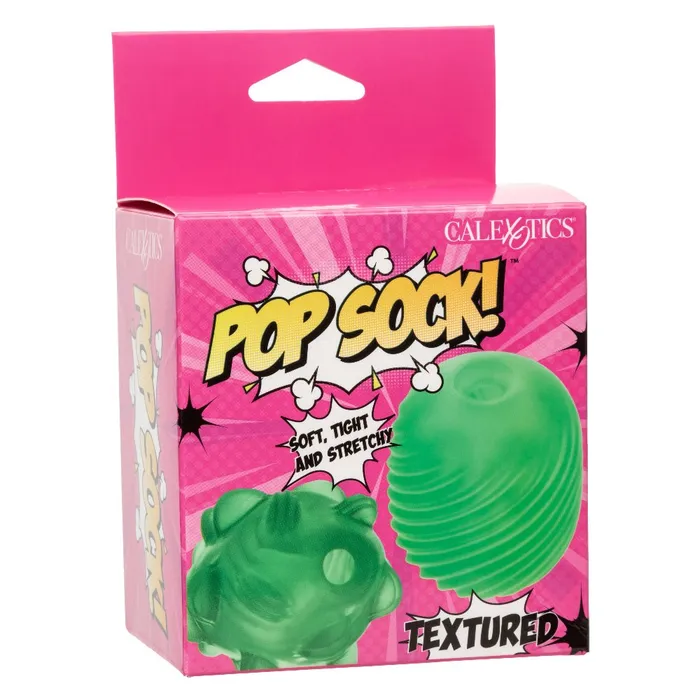 CalExotics Pop Sock Textured Green Male Sex Toys
