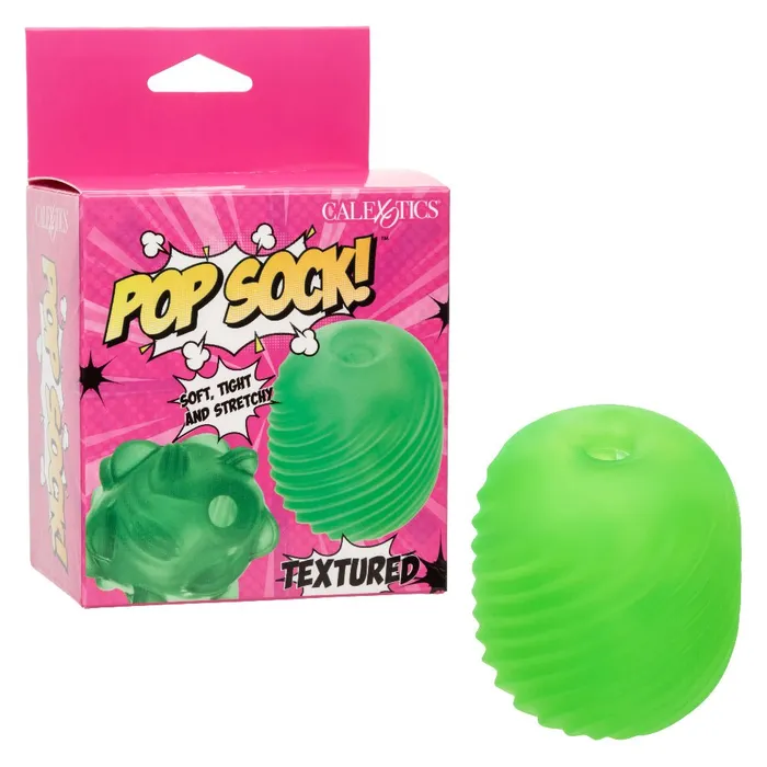 CalExotics Pop Sock Textured Green Male Sex Toys CalExotics Pop Sock Textured Green Male Sex Toys