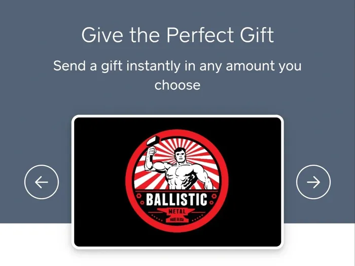 Couples Ballisticmetal Ballistic Metal Gift Card 200