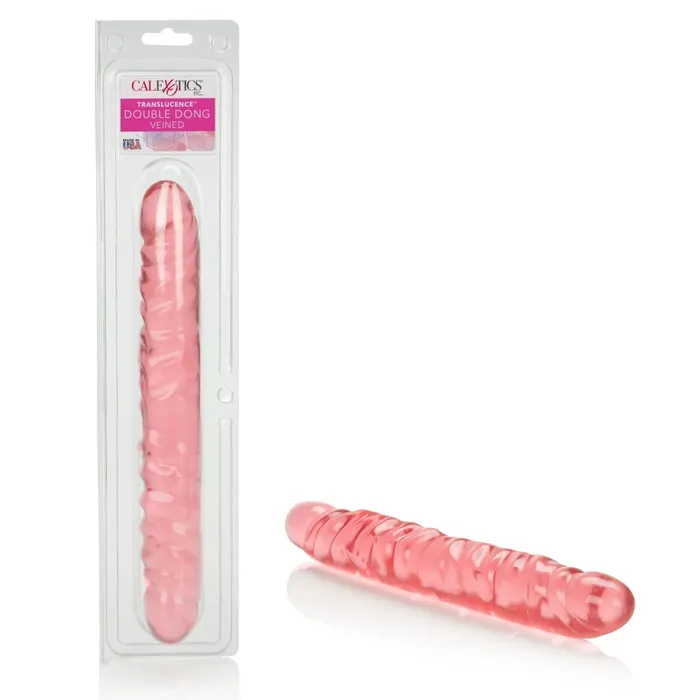 Dildos CalExotics Translucence Inches Veined Double Dong