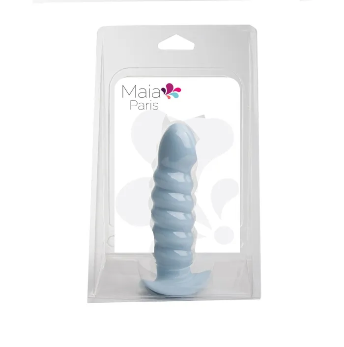 Dildos Maia Toys Paris Silicone Ribbed Dong Blue