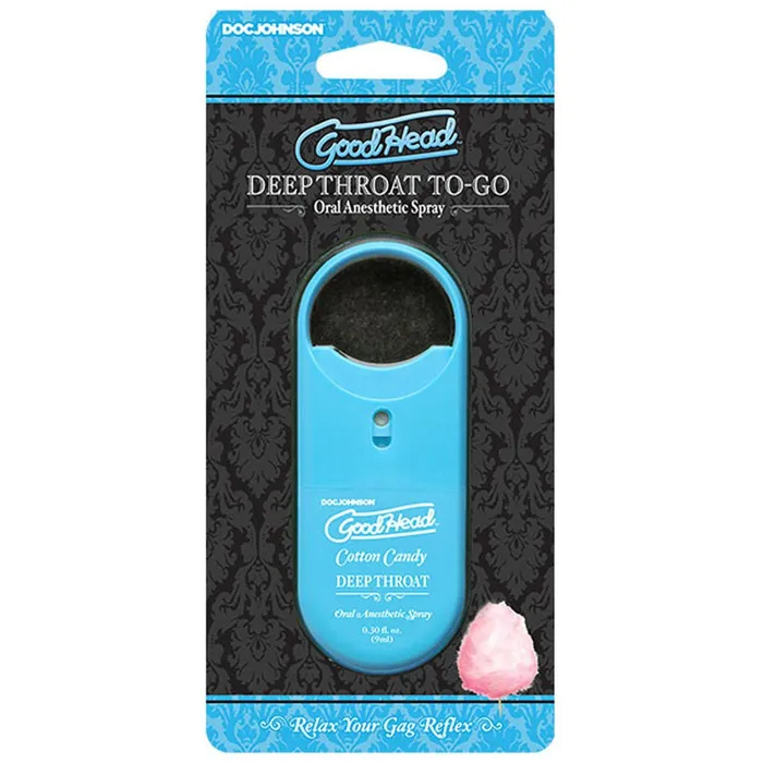 Doc Johnson Vibrators Goodhead Deep Throat Spray toGo Cotton Candy 030 Fl Oz