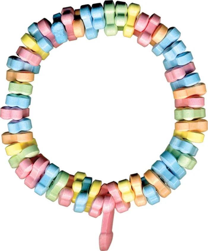 Hott Products Male Sex Toys Rainbow Penis Candy Necklace