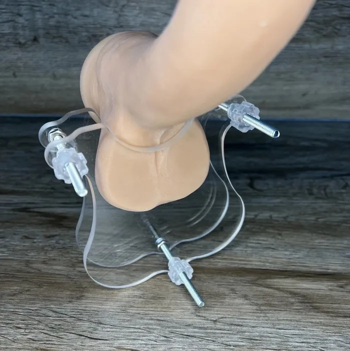 Male Sex Toys Ballisticmetal Extreme Ball Testicle Crusher Crystal Clear Version