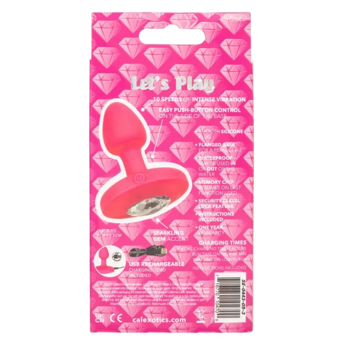 Male Sex Toys CalExotics Cheeky Gems Small Rechargeable Vibrating Probe Male Sex Toys CalExotics Cheeky Gems Small Rechargeable Vibrating Probe