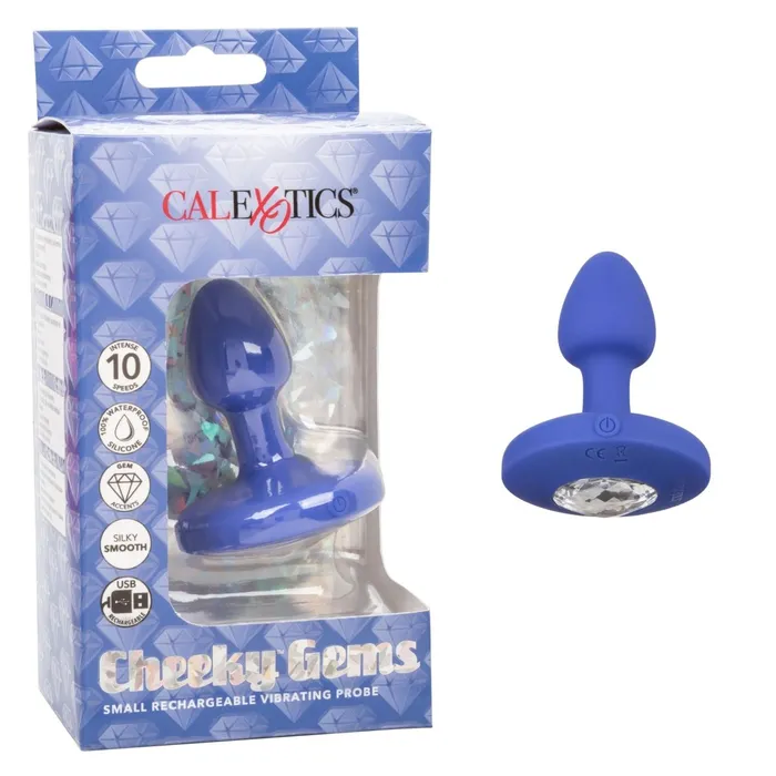 Male Sex Toys CalExotics Cheeky Gems Small Rechargeable Vibrating Probe Male Sex Toys CalExotics Cheeky Gems Small Rechargeable Vibrating Probe