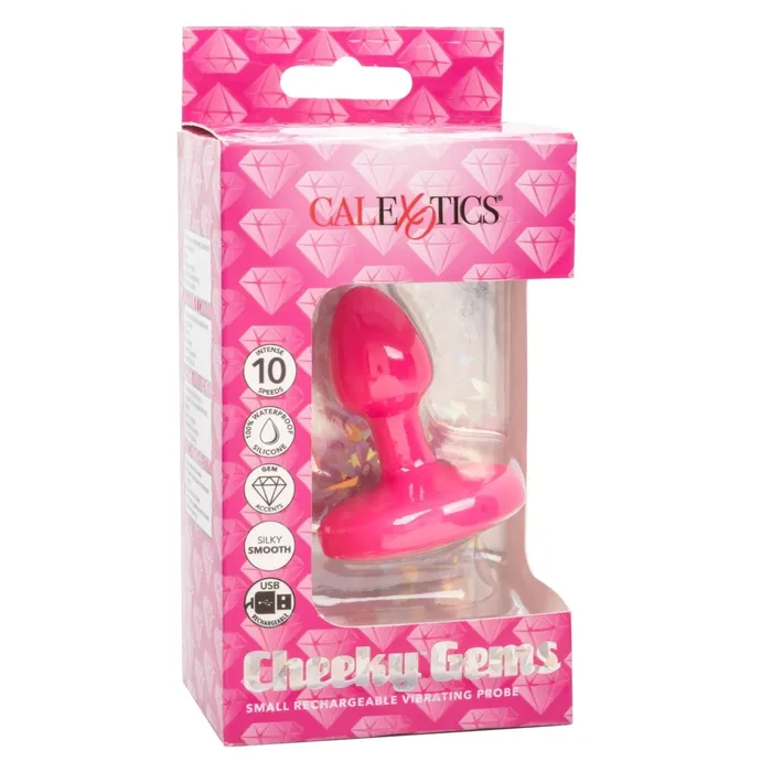 Male Sex Toys CalExotics Cheeky Gems Small Rechargeable Vibrating Probe Male Sex Toys CalExotics Cheeky Gems Small Rechargeable Vibrating Probe