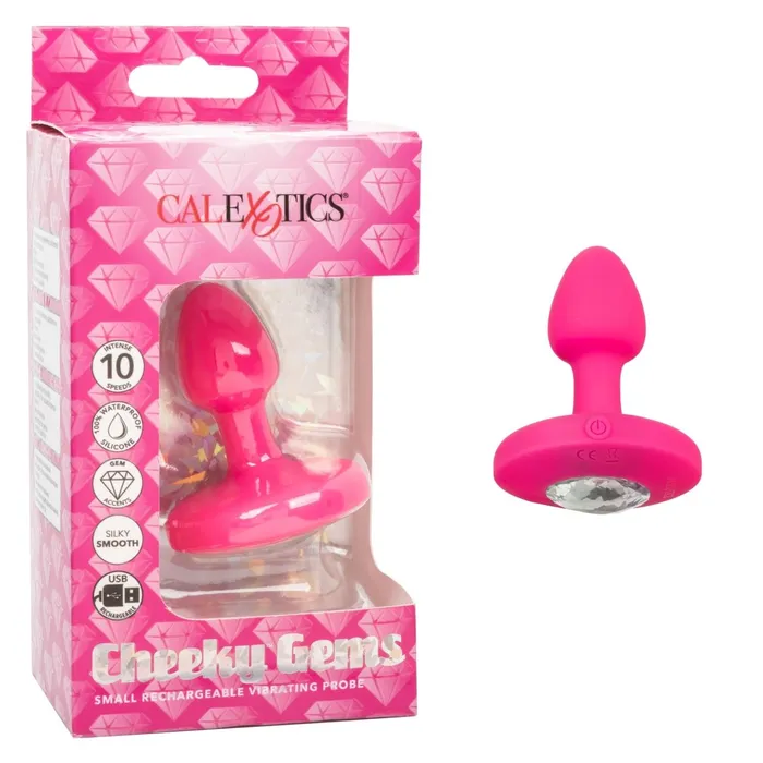 Male Sex Toys CalExotics Cheeky Gems Small Rechargeable Vibrating Probe Male Sex Toys CalExotics Cheeky Gems Small Rechargeable Vibrating Probe
