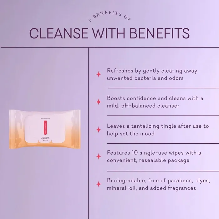 Male Sex Toys Cleanse with Benefits Intimate Tingling Wipes Pure Romance Pure Romance By ValGina Male Sex Toys Cleanse with Benefits Intimate Tingling Wipes Pure Romance Pure Romance By ValGina