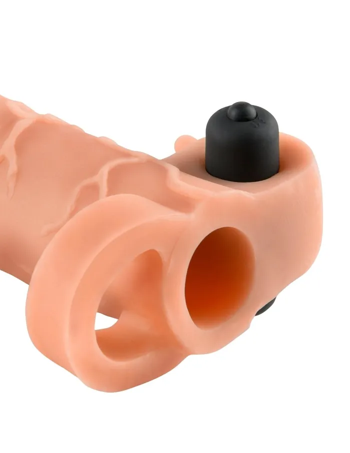 Male Sex Toys Pipedream Fantasy XTensions Vibrating Real Feel 1Inch Extension Light