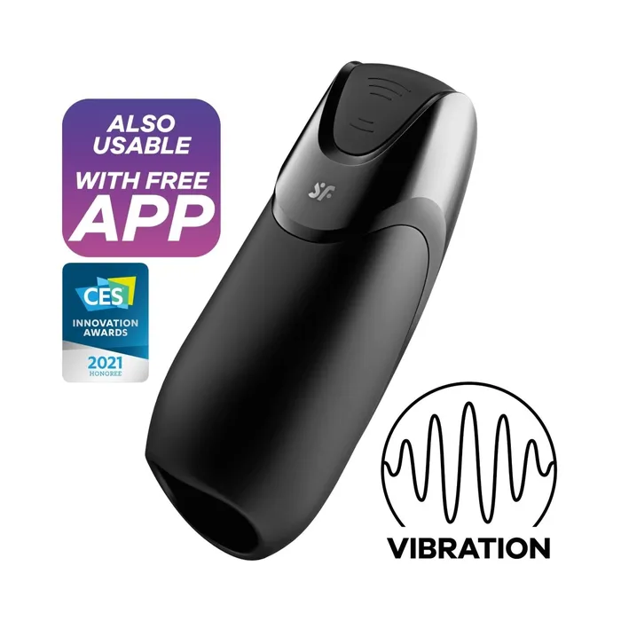 Men Vibration Plus Vibrator Black Satisfyer Vibrators Men Vibration Plus Vibrator Black Satisfyer Vibrators