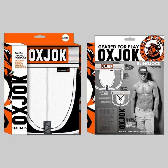 OXJok Slingjock Upthrust SliderStrap Jock White Snow Medium Female Sex Toys OXJok Slingjock Upthrust SliderStrap Jock White Snow Medium Female Sex Toys