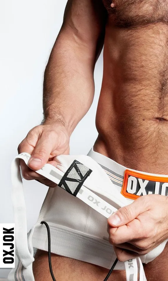 OXJok Slingjock Upthrust SliderStrap Jock White Snow Medium Female Sex Toys OXJok Slingjock Upthrust SliderStrap Jock White Snow Medium Female Sex Toys