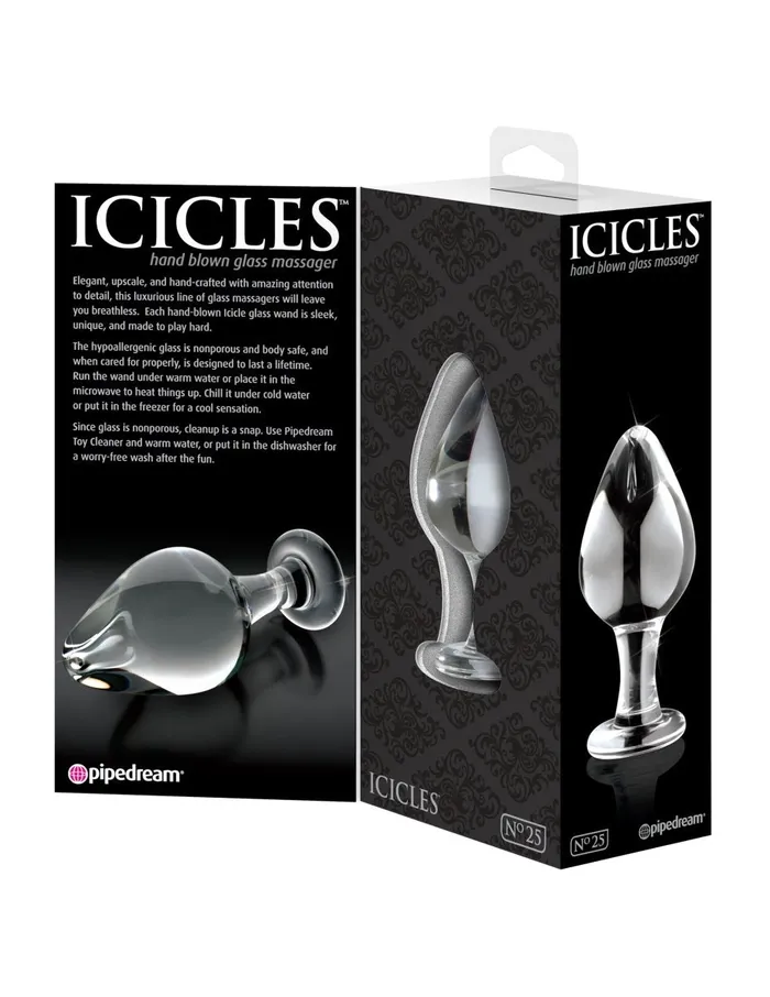 Pipedream Dildos Icicles No 25 Clear Pipedream Dildos Icicles No 25 Clear