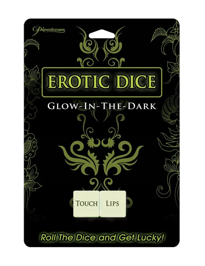 Pipedream Erotic Dice Glow in the Dark Dildos