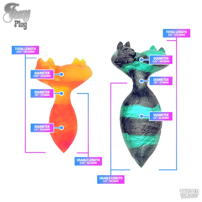 Premade Foxy the Fox Butt Plug Twisted Fantasies Anal