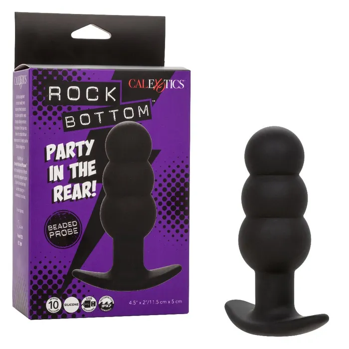 Rock Bottom Beaded Probe Black CalExotics Anal