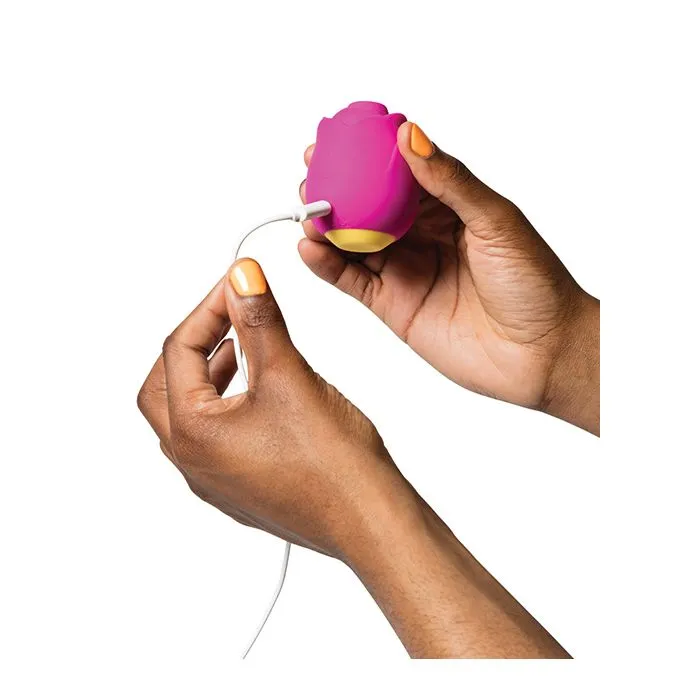 Rose Clitoral Stimulator Pink The Flirtation Station Vibrators