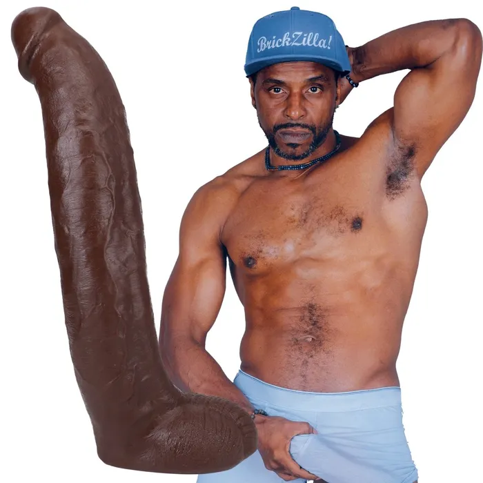 Signature Cocks Brickzilla 13 Inch Ultraskyn Cock With Removable VacULock Suction Cup Chocolate Doc Johnson Dildos Signature Cocks Brickzilla 13 Inch Ultraskyn Cock With Removable VacULock Suction Cup Chocolate Doc Johnson Dildos