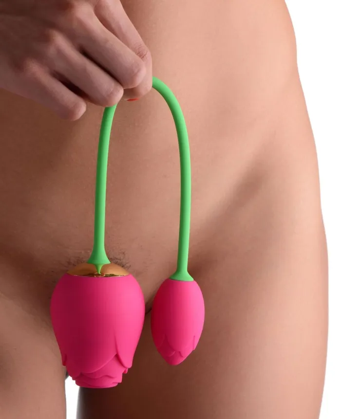 Vibrators Bloomgasm Rose Duet Sucking Rose and Vibrating Rosette XR Brands inmi Vibrators Bloomgasm Rose Duet Sucking Rose and Vibrating Rosette XR Brands inmi