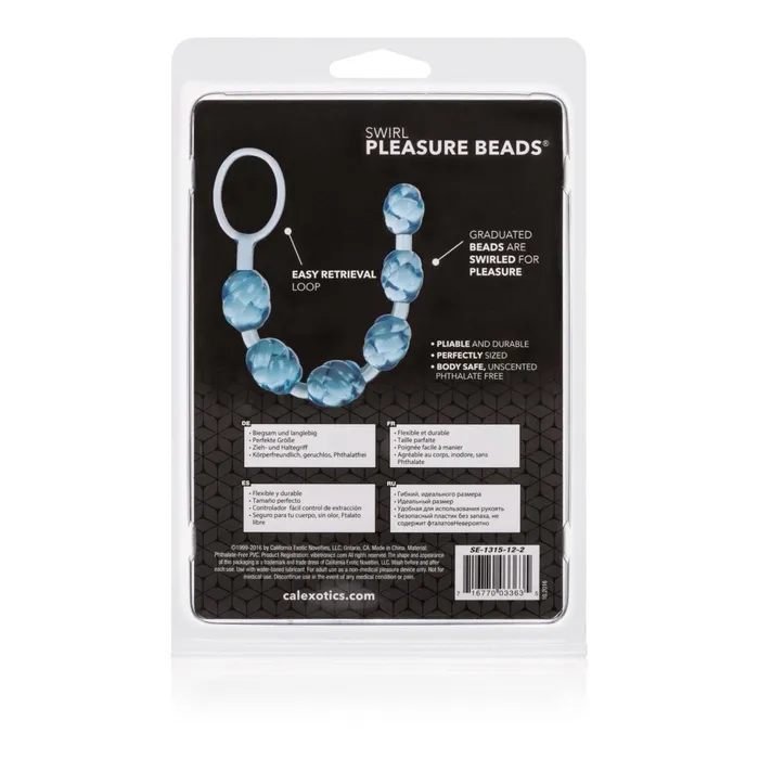Vibrators CalExotics Swirl Pleasure Beads Blue