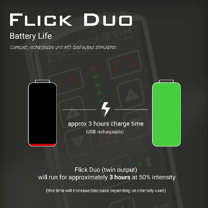Vibrators Flick Duo Dual Output Stimulator MultiPack EM80M ElectraStim