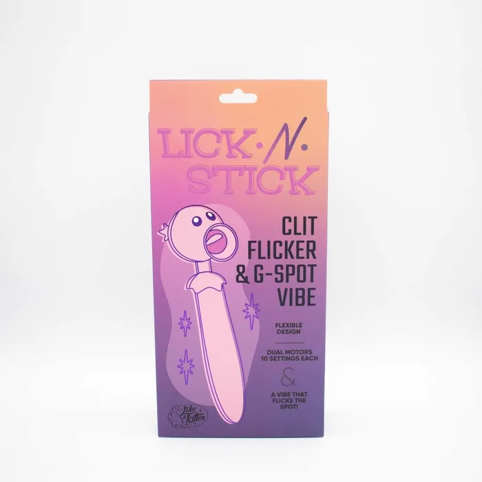 Vibrators Like A Kitten Inc Lick n Stick Clit Flicker and GSpot Vibrator Pink Vibrators Like A Kitten Inc Lick n Stick Clit Flicker and GSpot Vibrator Pink