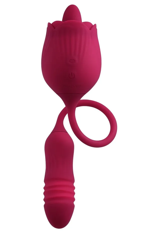 Vibrators Wild Rose Red Evolved Novelties Vibrators Wild Rose Red Evolved Novelties