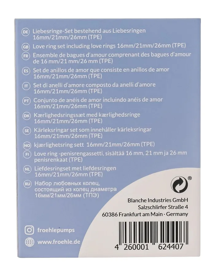 Wholesale Frohle Love Rings Set Of 3 162126MM LR004 Frohle Anal Wholesale Frohle Love Rings Set Of 3 162126MM LR004 Frohle Anal