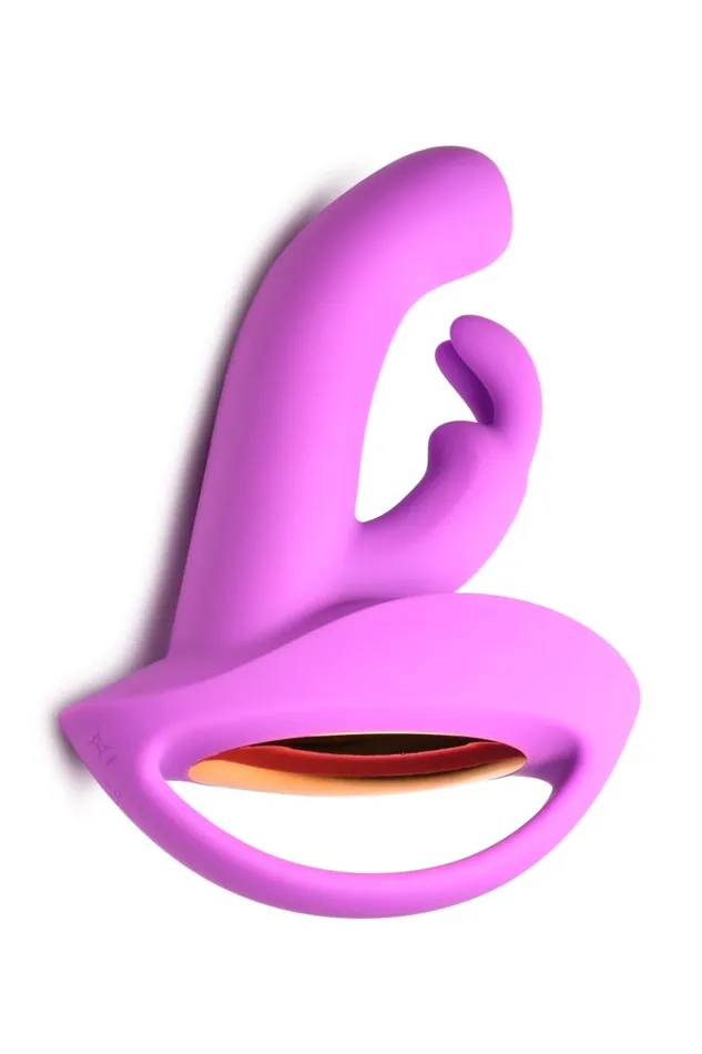 XR Brands inmi Vibrators 10x Come Hither Rocket Silicone Vibrator Purple