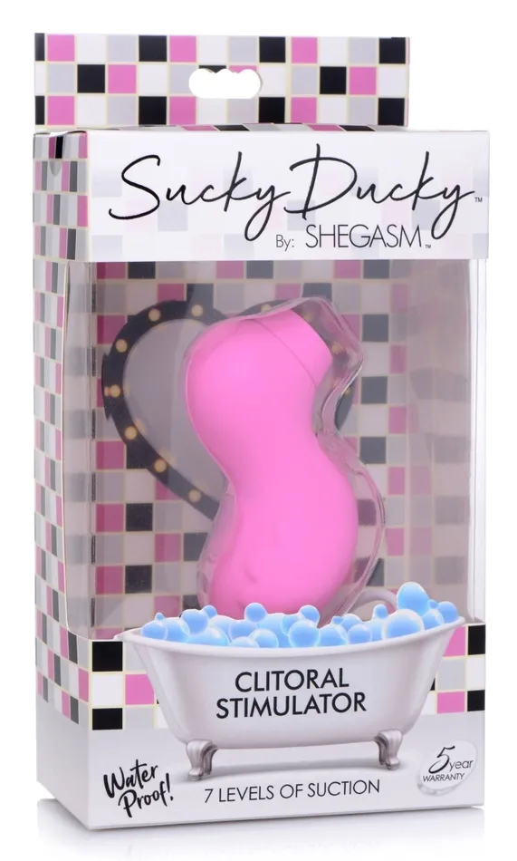 XR Brands Shegasm Female Sex Toys Sucky Ducky Silicone Clitoral Stimulator XR Brands Shegasm Female Sex Toys Sucky Ducky Silicone Clitoral Stimulator