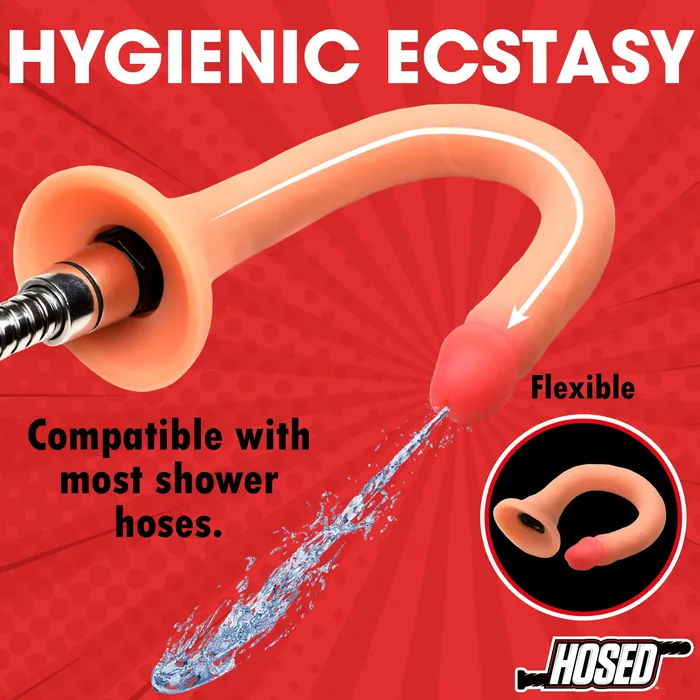 19 Slim Silicone Enema Hose XR Brands Female Sex Toys