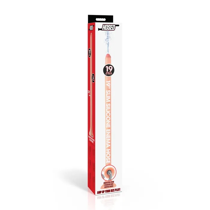 19 Slim Silicone Enema Hose XR Brands Female Sex Toys