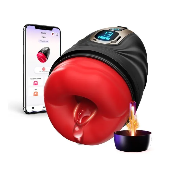 2 in 1 Mouth Vibrator and Men Penis Trainer with App Control Sohimi Female Sex Toys 2 in 1 Mouth Vibrator and Men Penis Trainer with App Control Sohimi Female Sex Toys