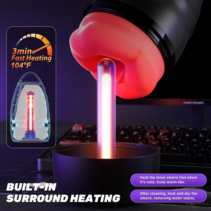 2 in 1 Mouth Vibrator and Men Penis Trainer with App Control Sohimi Female Sex Toys 2 in 1 Mouth Vibrator and Men Penis Trainer with App Control Sohimi Female Sex Toys