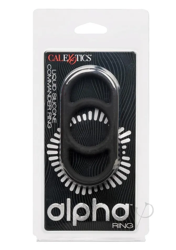 Anal Alpha Alpha Silicone Commander Ring Black