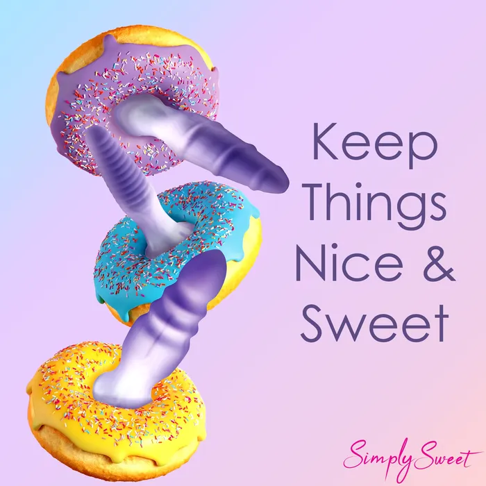 Anal Curve Toys 3 Piece Butt Plug Set Purple