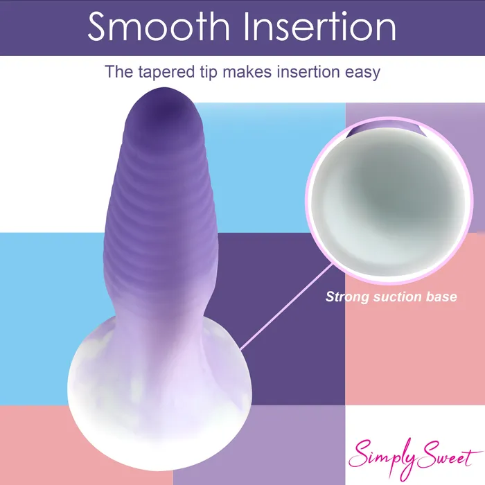 Anal Curve Toys 3 Piece Butt Plug Set Purple