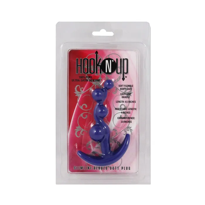Anal Hook N Up Small Beaded Anal Plug Purple Castle Megastore