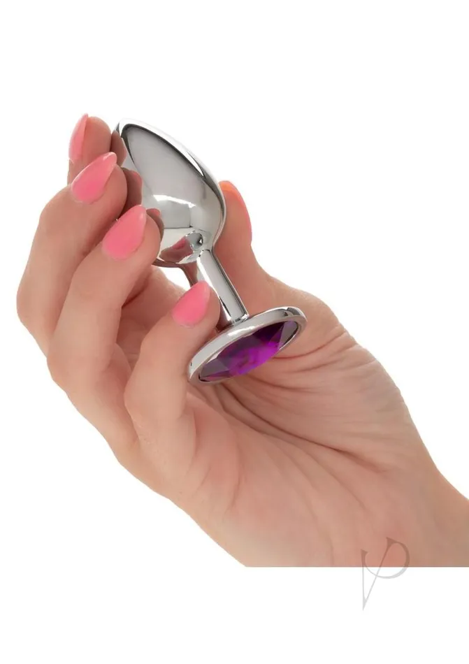 Anal Jewel Small Amethyst Plug Purple California Exotic Novelties Llc