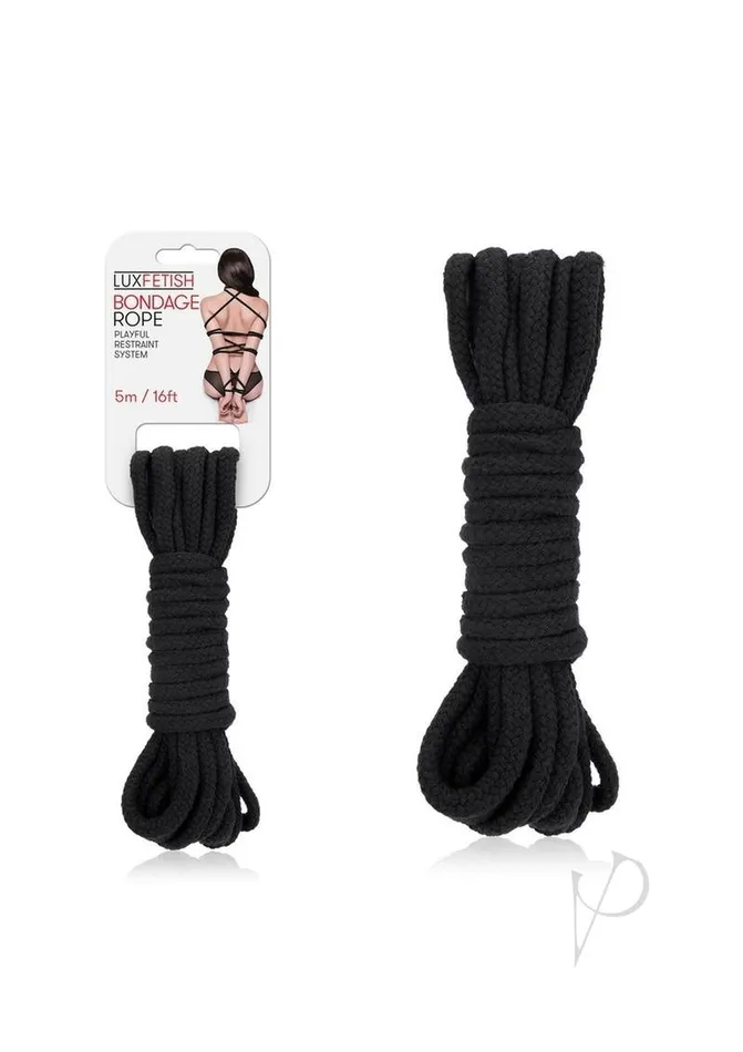 Anal Lux F Bondage Rope 5m Black Lux Fetish