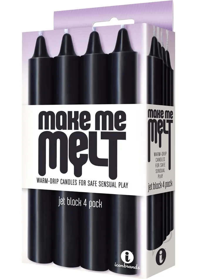 Anal Make Me Melt Warm Drip Candles Jet Black
