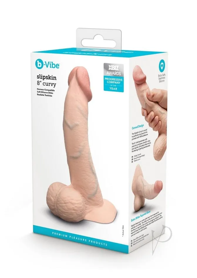 bVibe Vibrators Bvibe Slipskin Dildo Curve 8 Crm