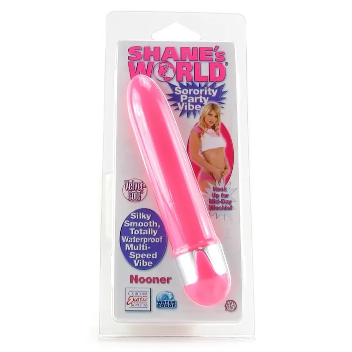 California Exotics Female Sex Toys Shanes World Sorority Party Nooner Classic Waterproof Vibrator